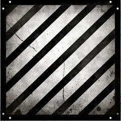 White black grunge diagonal stripes industrial background warning frame, vector grunge texture warn caution, construction, safety background with copy space for photo or text design