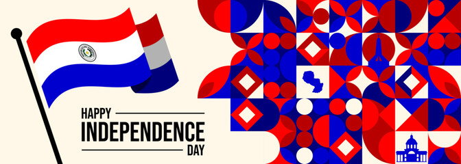 Paraguay Independence Day Banners Design

