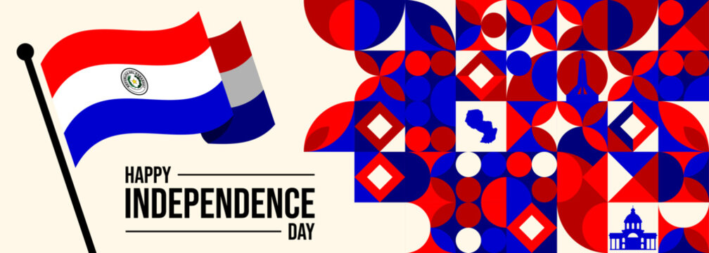 Paraguay Independence Day Banners Design

