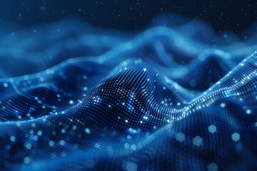 Futuristic Science background. Sci-Fi Blue tone with detail of network abilities, technology...
