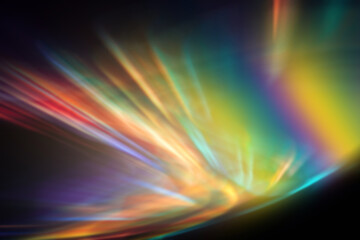Abstract multicolored background with light refraction effect