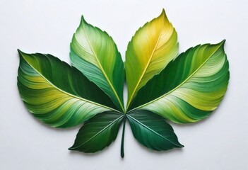 Oil-Painting-Craft-A-Symmetrical-Leaf-Logo-With-Mi (4)