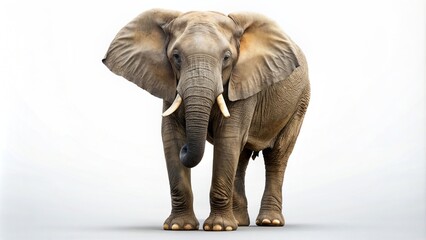 Elephant on a white background
