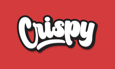 crispy letter logo crispy chicken logo Crispy clothing vector illustration