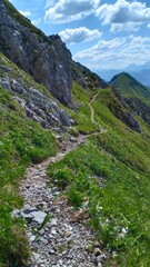 path in the mountains