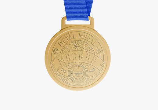 Golden Medal Mockup