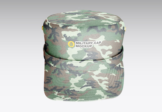 Military Cap Mockup