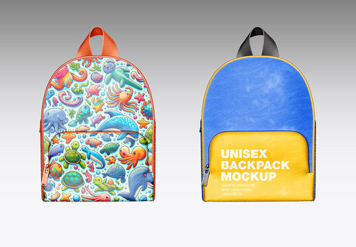 Child Backpack Mockup