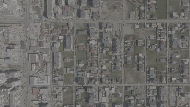Aerial cityscape of Residential buildings in Didi Dighomi district. Tbilisi, Georgia 2024 april. d-log