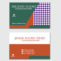 modern creative business card and name card,horizontal simple clean template vector design, layout in rectangle size.

