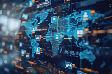 Visuals international business transactions, global offices, or remote teams collaborating..