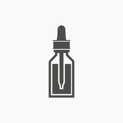 Medicine bottle icon vector. medication, medicine, pill, drug, capsule, pharmacy, health, treatment, prescription symbol