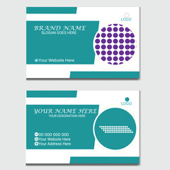 modern creative business card and name card,horizontal simple clean template vector design, layout in rectangle size.