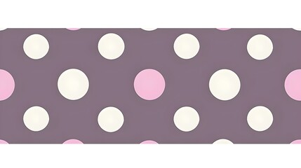 Pale Lavender Polka Dots on a Soft Background: Whimsical Charm, Hand Edited Generative AI

