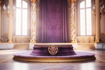 3D elegant podium for luxury product 