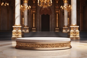 3D elegant podium for luxury product 