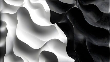 Contemporary 3D Abstract Background with Minimalism: Monochrome Elegance, Hand Edited Generative AI