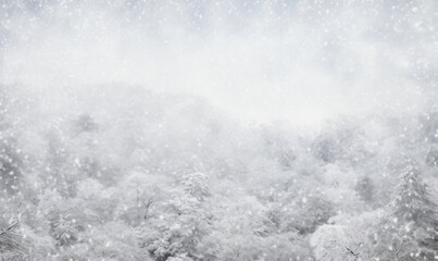 heavy winter strom on forest photography - obrazy, fototapety, plakaty