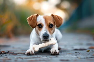 White bone dog