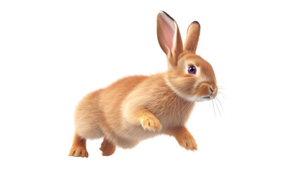 Fototapeta premium rabbit jumping