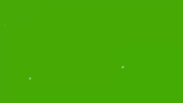 This animation is a pack of snow transitions with green screen background.