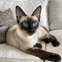 Silver point siamese cat