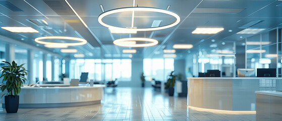 Modern Business Ambiance, Crafted for Focus and Innovation, A Study in Design and Light