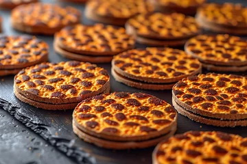 Foto op Plexiglas cookies on a tray © Saad