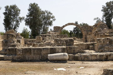 Saranta Kolones Castle Ruins For Its Forty Columns, in Paphos.