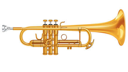Obraz na płótnie Canvas Modern Trumpet Icon vector on transparent background.