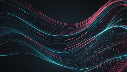 abstract futuristic wavy bright colors  lines background,  