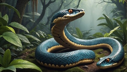 Slithering snakes, some venomous, can be found in nature, from grassy gardens to zoos and even water habitats