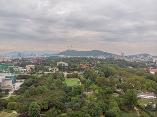 Yongsan Park in Seoul, South Korea. Seongdong District.