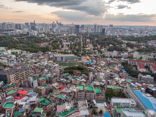 Obraz premium Seoul, South Korea. Yongsan District