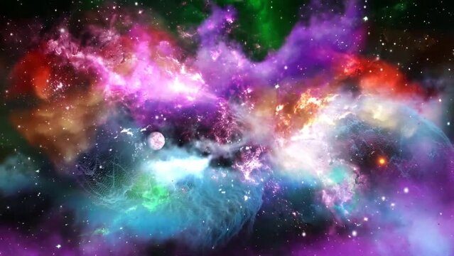 nebula star space concept motion futuristic background