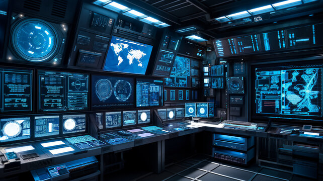 Command Center Map Vector