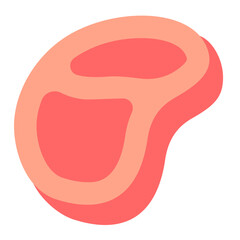 Meat flat icon