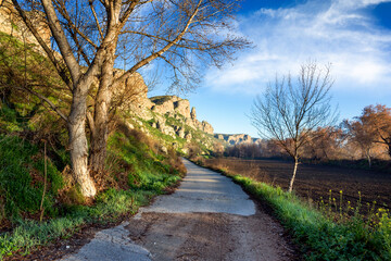 Carreterilla entre los barrancos de La Marañosa