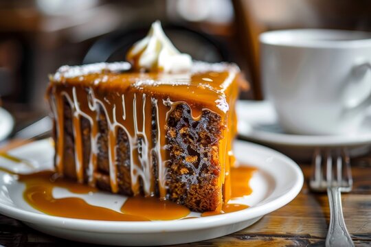 Toffee cake with coffee flavor
