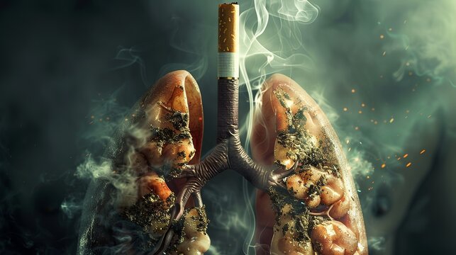 provoking visual concept for No Smoking Day, 