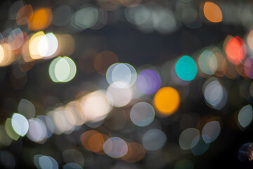 Colorful abstract bokeh effect for background