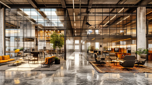 Modern Workspace Dynamics, Blending Business and Design, A Hub for Creativity and Collaboration