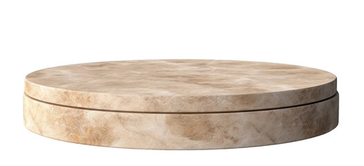 Flat rock podium for product display, cut out