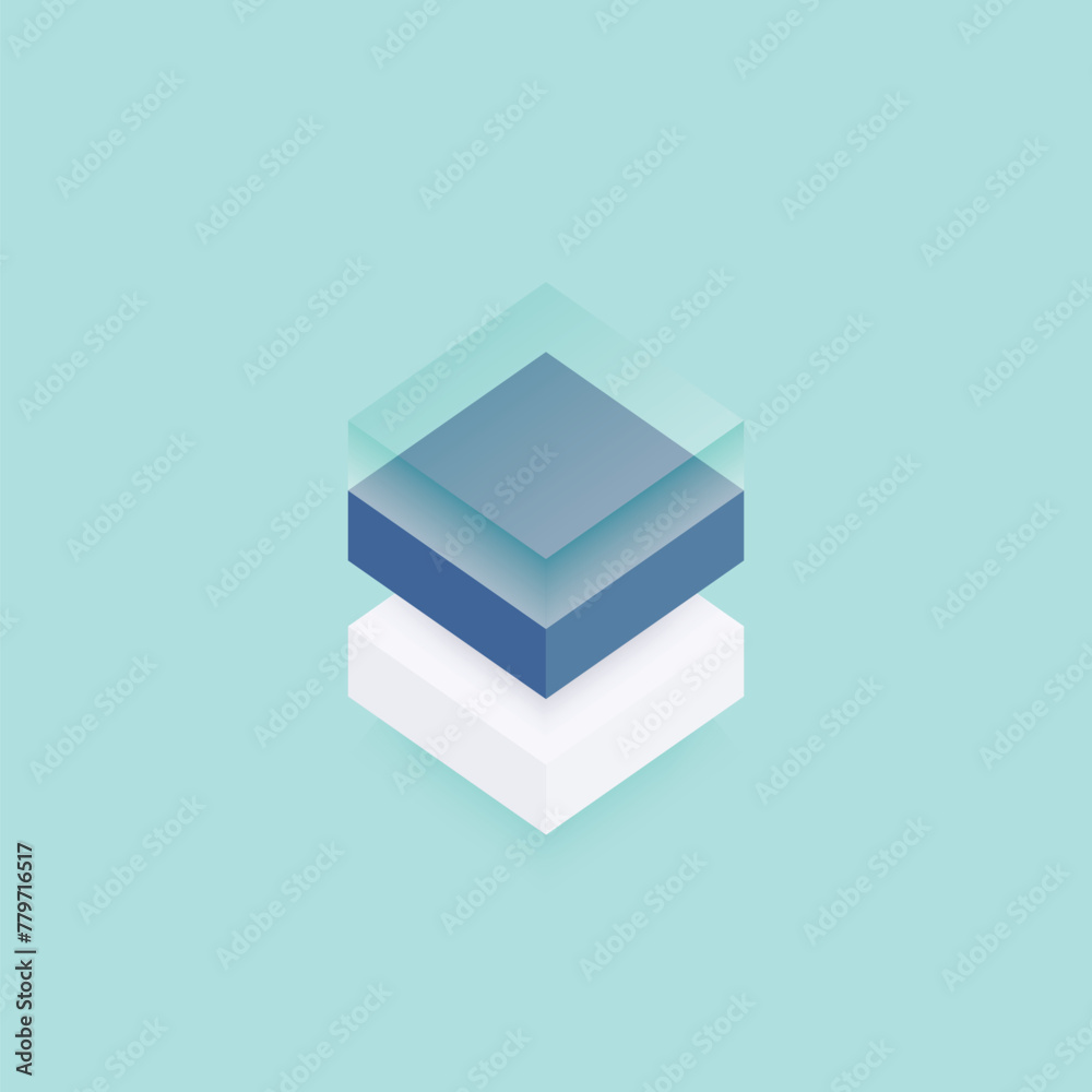 Poster Creative background pattern from connected hexagons
