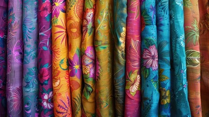 Vibrant Tropical Sarong Prints in Lively Beach Inspired Designs