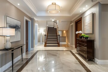 Ai generated of modern styled entryway