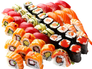 HD Japanese Sushi Set with Diverse Fillings