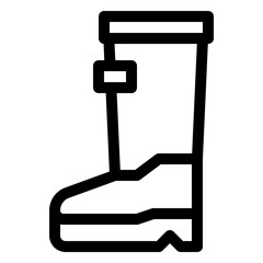 boot outline icon and illustration
