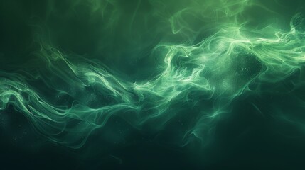 A dark green aura surrounds TwilightTornado, blending into an abstract background of CForest and moss green. Negative space and minimal design create a raw, stylized image.