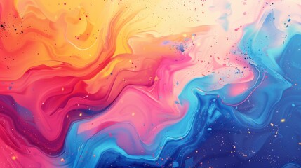 Vibrant neon watercolor abstract background with forward hype vibes. Emphasis on negative space and minimalistic design. Colors pop in raw style.